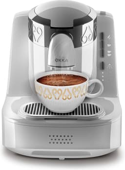 Arzum OKKA Turks Koffiezetapparaat OK002-0200 | Wit/Chroom - 2 kopjes - Aanpasbare temperatuur - Volautomatisch - 710W — thumbnail 2