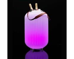 Nikki Amsterdam | The.Lampion | L-65 | Multicolor LED verlichting | Bluetooth Speaker | Wijnkoeler | Champagnekoeler | Ijskoeler | Ice Bucket | Ijsemmer | Tuin Verlichting | Feest Verlichting | Met gratis App bedienbaar | Koppelbaar