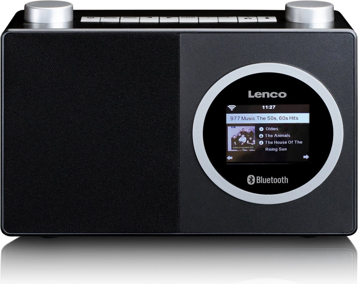 Lenco DIR-70BK - Internet Radio met kleurendisplay en Bluetooth - Zwart — afbeelding 1