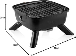 Hybrid Barbecue Elektrisch Kolen Inclusief deksel — thumbnail 5