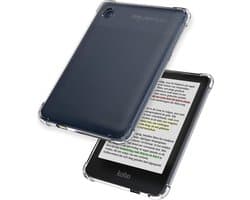 Hoes Geschikt voor Kobo Clara Colour - E-reader Siliconen Case Hoes Siliconen Back Cover - Transparant