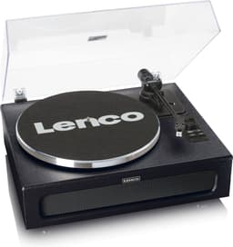 Lenco Platenspeler met Bluetooth - Vier ingebouwde Speakers 40W RMS - LS-430BK - Zwart — thumbnail 1