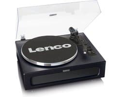Lenco Platenspeler met Bluetooth - Vier ingebouwde Speakers 40W RMS - LS-430BK - Zwart