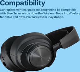 Vervangende Oorkussens voor SteelSeries Arctis Nova Pro Wireless Hoofdtelefoons van MMOBIEL – Cooling Gel Koptelefoon Oorkussens - Noise Isolation Earpads – Zwart — thumbnail 4