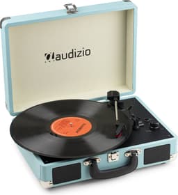 Platenspeler Bluetooth IN/OUT - Audizio RP116BL - 2025 model - Retro platenspeler met speakers - Blauw — thumbnail 1