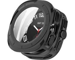 Watch case screenprotector - hoesje - gehard glas - geschikt voor Samsung Galaxy Watch Ultra (47 mm) - zwart