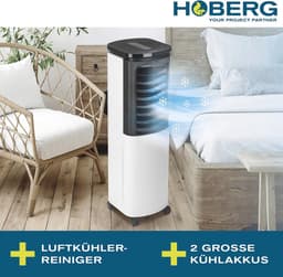 4-in-1 mobiele luchtkoeler - luchtzuiveraar, luchtbevochtiger en ionisator met actieve koeling — thumbnail 2