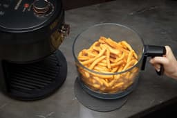 Hyundai Electronics - Airfryer met glazen pot - 3.5 Liter - Zwart Rose Goud — thumbnail 2