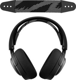 kwmobile vervangende koptelefoonband voor SteelSeries Arctis NOVA 1 / NOVA 1X / NOVA 3 koptelefoon band - Nylon zachte hoofdband voor hoofdtelefoon in zwart / grijs — thumbnail 3