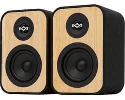 House of Marley Uplift bluetooth Boekenplank Speakers - Hifi speakers - Stereo Set - Home Audio - Gemaakt van Duurzame Materialen - 16 Watt - Zwart