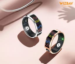 WizBay Premium Select® Smart Ring Color LED Zilver - Maat 8 - Hartslag Slaap Bloeddruk - Gesture - Multi Sport Modi — thumbnail 3