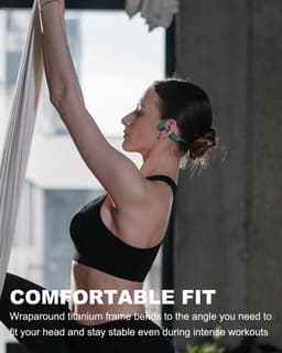 Bone Conduction Headphone - Koptelefoon voor Activiteiten - Draadloos - Bleutooth - groen — thumbnail 4