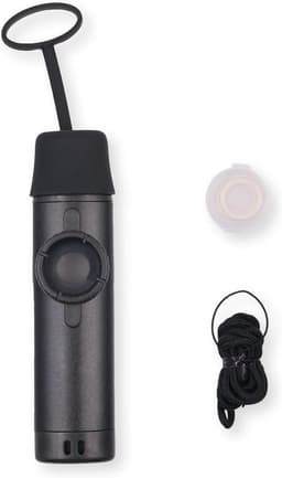 Verstelbare toon aluminiumlegering Kazoo met vijf fluitmembranen voor muziekliefhebbers voor kinderen/volwassenen (zwart) — thumbnail 2