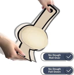 ZYLARO Siliconen Bakmat - 2 Stuks Bakmat Voor Nederlandse Oven - vaatwasserbestendig - Lange Handvatten Deeg Mat - sling bakmat - Voor Airfryer, Oven En Magnetron - grijs — thumbnail 5