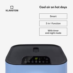 Klarstein mobiele airconditioner met luchtafvoerslang, 5-in-1 airconditioner, ventilator, luchtontvochtiger, luchtreiniger & nachtmodus, app-bediening, kleine & draagbare airconditioner voor thuis & op kantoor, 12000 BTU,4 kW voor 56 m² 50 dB — thumbnail 17