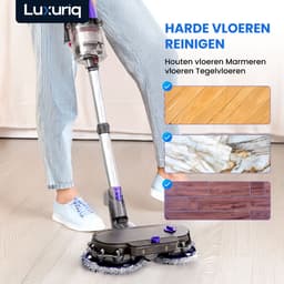 Mop - Elektrische Dweil - Vloerwisser - Geschikt voor Dyson Steelstofzuiger - Dyson V15 - V11 - V10 - V8 - V7 - Dweil Opzetstuk - Met 8 moppen — thumbnail 3