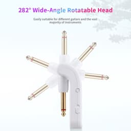 2.4G Draadloos Gitaarsysteem Oplaadbaar – Transmitter & Receiver Set – Real-time Signaaloverdracht – Zwart — thumbnail 2