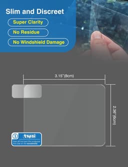 Zelfklevende pads en elektrostatische film voor Dash Cam installatie — thumbnail 5