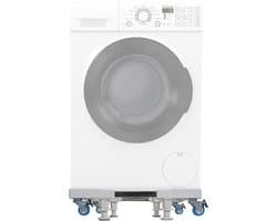 CLP Libby Wasmachine Onderstel - Wasmachine verhoger - Wasmachine Sokkel - Universele Wasmachine Onderstel - Met Wielen - wit