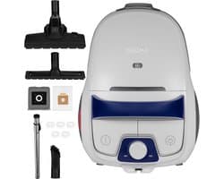 Zeegma Verre Klassik – Stofzuiger Met Zak – Krachtige Zuigkracht 21000Pa – HEPA Filter – 4l Stofzak – Bereik 12m – Geur Capsules - Extra Stille Werking 68 db – Stofzuigerzakken : Herbruikbare + Wegwerpzak – 800watt - Vacuum cleaner - Stofzuigers