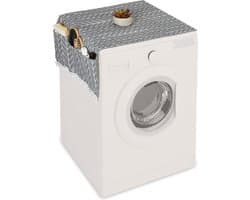 wasmachine hoes met zakjes - 130 x 55 cm - beschermer - bovenkant - polyester