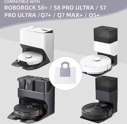 Stofzakken geschikt voor de Roborock S8 Pro Ultra, S8+, S7 MaxV Ultra en Q-serie (4 Stuks) — thumbnail 4