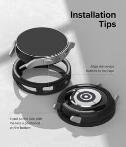 Ringke Air Sports Geschikt voor Samsung Galaxy Watch 6 40MM - Hoesje TPU - Zwart — thumbnail 8
