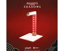 LEXIP X UBISOFT - ASSASSIN'S CREED SHADOWS - Headset- en hoofdtelefoonstandaard - Universeel - Exclusief design - Met stof omwikkeld - zwart, wit, rood