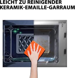 20 L magnetron solo - 800 W - 5 vermogensstanden - 12 automatische programma's - emaille binnenkant - ontdooifunctie - zwart — thumbnail 5