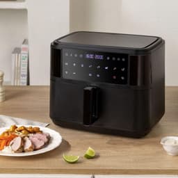 DailySupplies® Dubbele Airfryer XXXL - Duo Heteluchtfriteuse - Geschikt voor Accessoires - 10L - Zwart — thumbnail 4