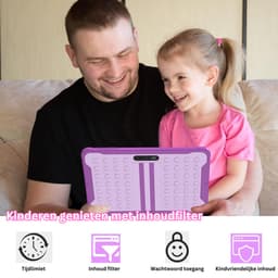 White-Label® Kindertablet Vanaf 3 Jaar - Tablet Kinderen - Kinderspeelgoed - Lila — thumbnail 3