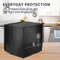 kwmobile heteluchtfriteuse beschermhoes geschikt voor Philips Essential Airfryer XL - Kunststof hoes voor friteuse - Paardenbloemen Liefde design — thumbnail 5