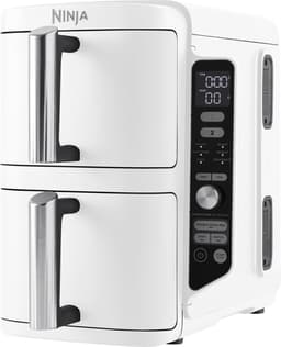 Ninja Double Stack Airfryer XXL - 9.5 Liter - Dubbele Gestapelde Lades - 6 Programma's - Inclusief Kookrekjes - Wit - SL400EUWH — thumbnail 1