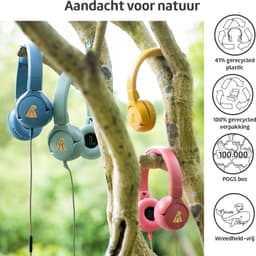 POGS - The Elephant 2 - Bedrade on-ear kinder koptelefoon - Veilige volumebegrenzing - Duurzaam - rGroen — thumbnail 7
