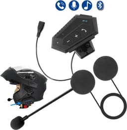 Motorhelm Headset - Intercom Motor IP67 Waterdicht - Motor Accessoires - Headset Motor Met 120 Uur Batterijduur - Bluetooth Headset met Microfoon — thumbnail 1