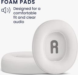 kwmobile 2x oorkussens geschikt voor JBL Tune 700BT / 700BTNC / 750BT / 750BTNC - Earpads voor koptelefoon in wit — thumbnail 5