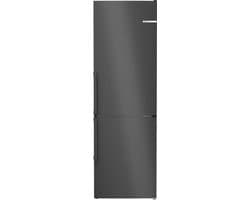 Bosch KGN36VXCT - Serie 4 - Vrijstaande koel-vriescombinatie - Zwart - Total No Frost; Nooit meer ontdooien - Zeer stil - VitaFresh - Energielabel C - VitaFresh XXL 0°C: houd etenswaren langer vers met extra ruime vershoudlades