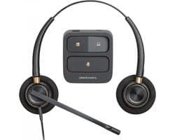 POLY EncorePro 520 Binaural Headset +Quick Disconnect Bedraad Hoofdband Oproepen/muziek Zwart