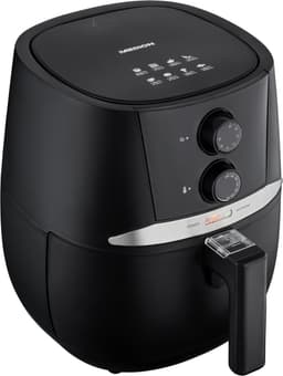 MEDION E20 L Airfryer (heteluchtfriteuse, 3,2 liter frituurmand, ca. 1400 watt, eenvoudige bediening, olievrij frituren, 30 min timer, oververhittingsbescherming, MD10711) zwart — thumbnail 5