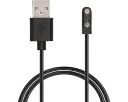 kwmobile USB-oplaadkabel geschikt voor Mibro Watch T2 / Watch A2 / Watch C3 / Watch GS Pro kabel - Laadkabel voor smartwatch - in zwart