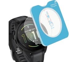 kwmobile 2x smartwatch screenprotector geschikt voor Garmin Forerunner 165 / Forerunner 165 Music - Protector sporthorloge krasbestendig - Transparant met aanbrengtool
