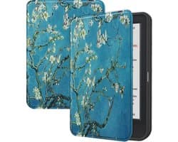 Hoes Geschikt voor Kobo Clara Colour - E-reader Hoesje Bescherm Hoesje Case Sleep Cover - Hoes Geschikt voor Kobo Clara Colour Hoesje - Bloesem