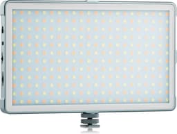 MOJOGEAR Lumi Bicolor LED-lamp XL - 18.5W - Stevig metaal - 10.000 mAh batterij - Wit/geel licht - Krachtige cameralamp / studiolamp / videolamp - Grijs — thumbnail 4
