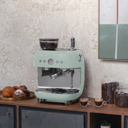 SMEG EGF03PGEU - Espressomachine met geïntegreerde bonenmaler - Watergroen — thumbnail 2