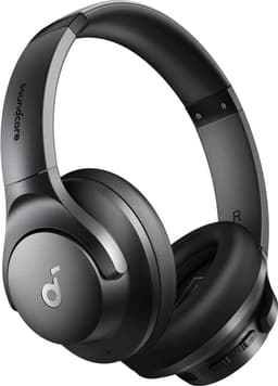 soundcore van Anker Q20i-hoofdtelefoon met hybride actieve ruisonderdrukking, bluetoothoordoppen, speelduur van 40 u, Hi-Res Audio, veel bas, appinstellingen, transparantiemodus, ideaal voor op reis — thumbnail 2
