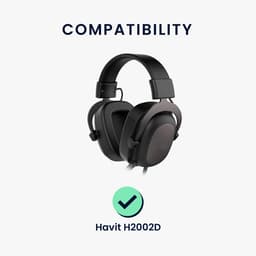 kwmobile microfoon voor gaming headset - geschikt voor Havit H2002D - 10 cm - In zwart — thumbnail 5