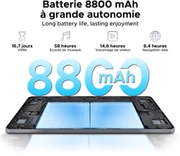 Doogee Tab E3+ -Tablet-Android 15- 12 inch 90Hz FHD+ - 4G LTE-Gemini AI-32GB ROM+256GB ROM（2TB TF）-Helio G100-8800mAh/18W-Vier luidsprekers-Face ID-5G Wi-Fi-A GPS-GPS-Grijs — thumbnail 3