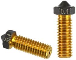 3D printer reserveonderdelen - 3D Printer Nozzles - 2-delige Vulkanische Messing Nozzles 0,4mm, Zonder Anti-borstkop, Geschikt voor 1,75mm 3D Printers