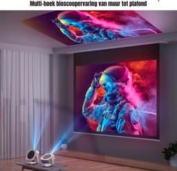 SCH® Mini beamers - Projector - Mini beamer - Wit - ‎25cm x 23cm x 20cm — thumbnail 3