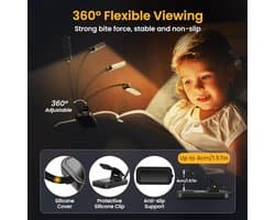 Oplaadbare LED Leeslamp met Traploos Dimmen en Lange Levensduur - Perfect voor Boeken, Nachtkastje en Reizen